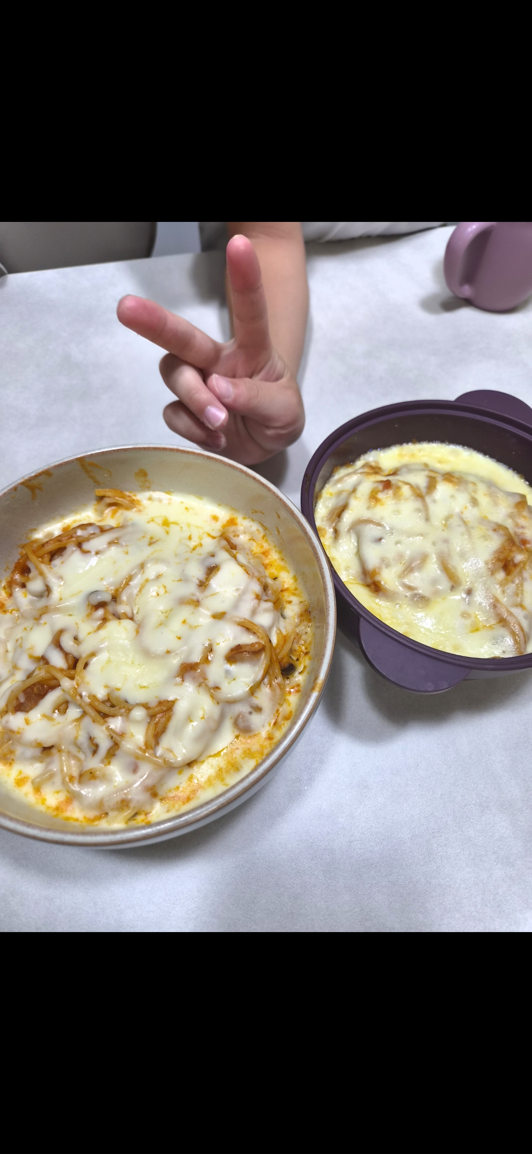아빠표 오븐치즈 🍝스파게티♡