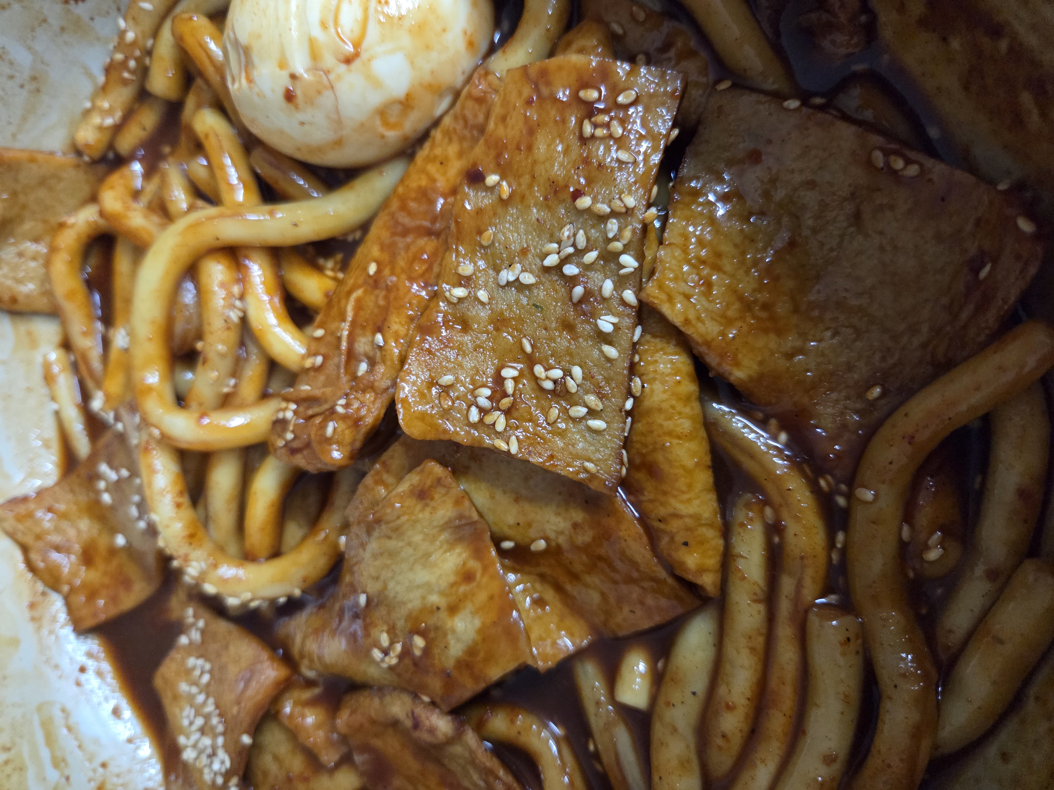 부추전과 떡볶이