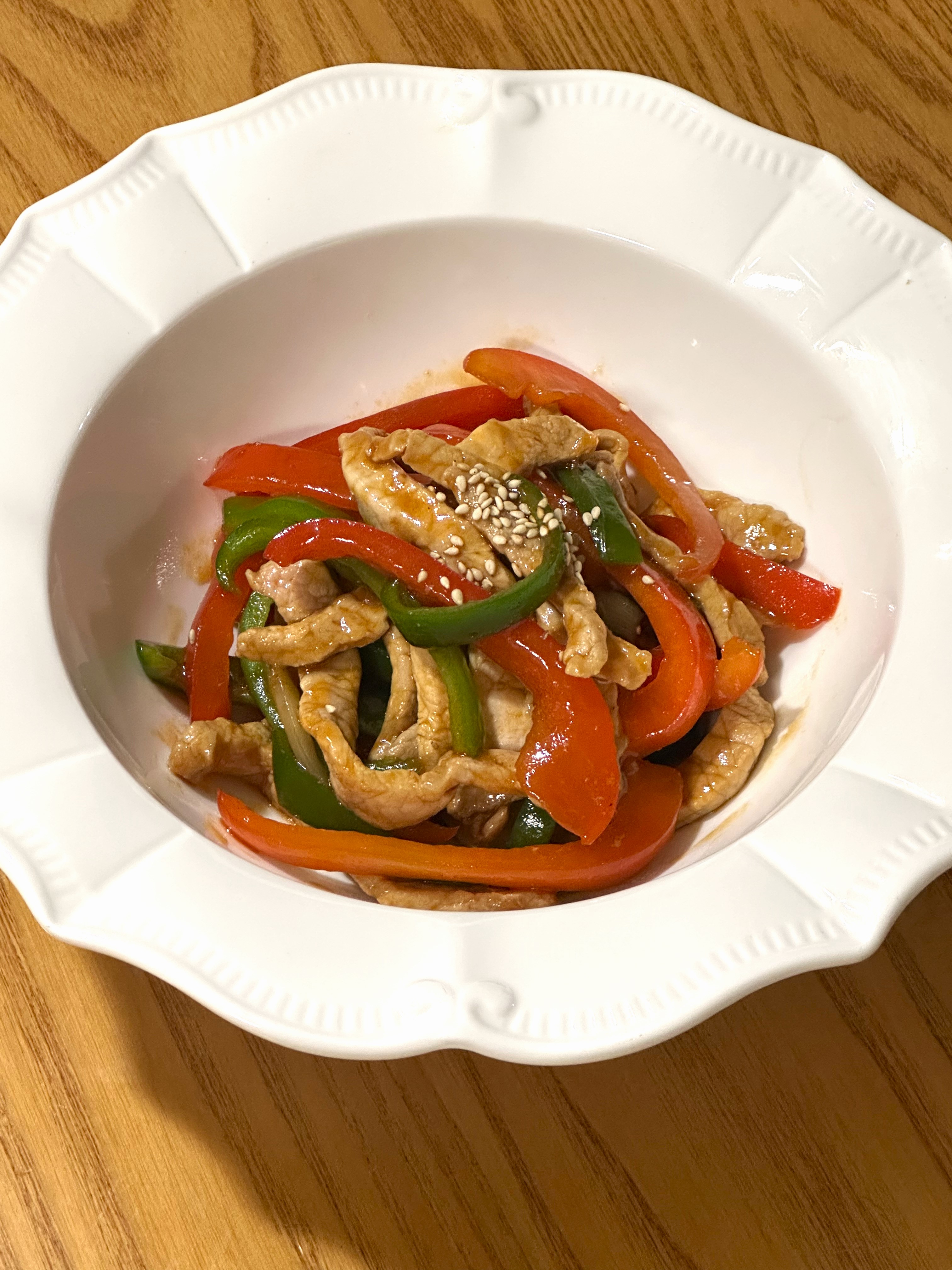 양꼬치집에서 먹었던 고추잡채, 집에서 만들어보기 