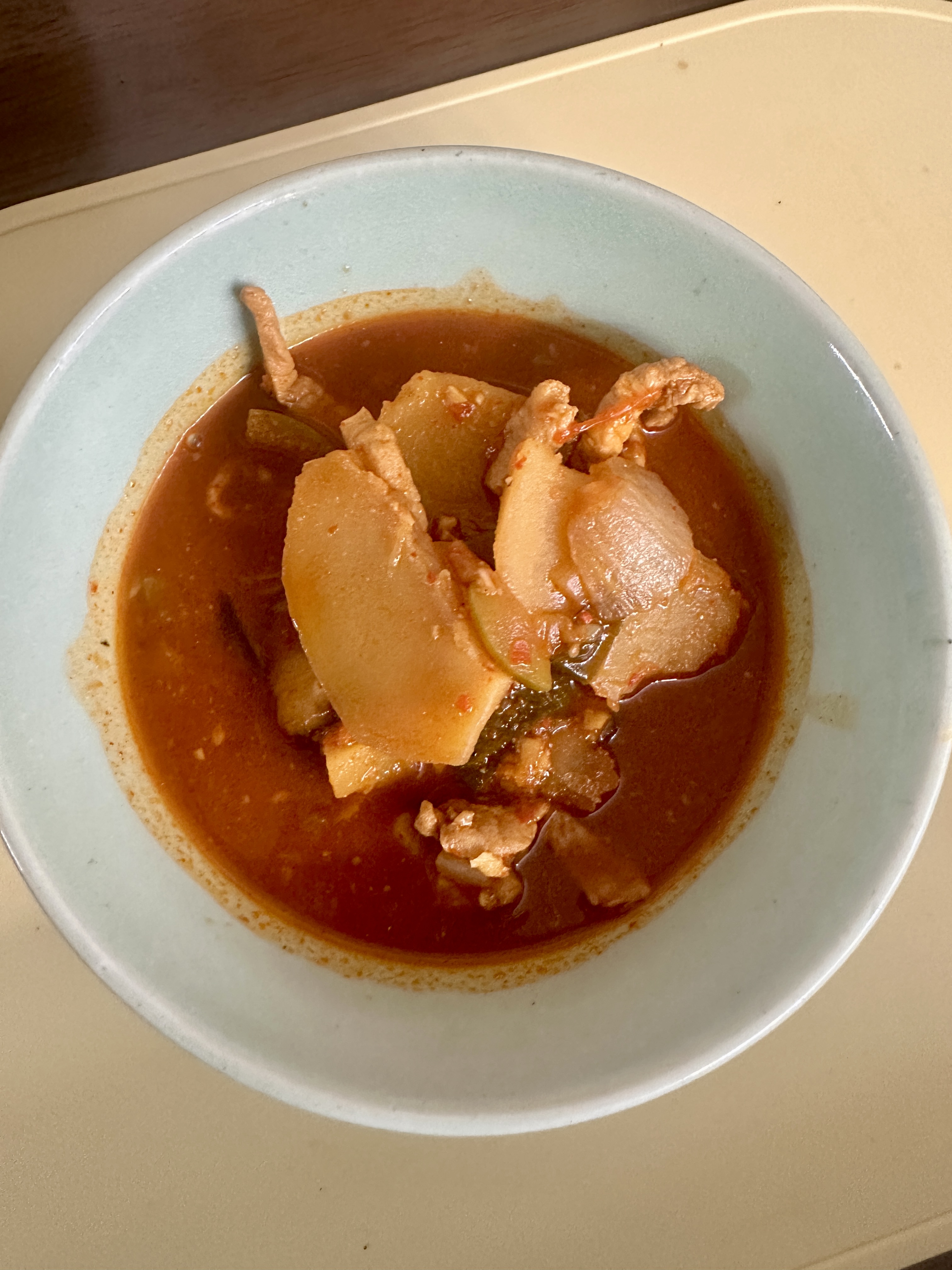 새미가 알려준대로 했더니 정말 고추장찌개! 성공! 